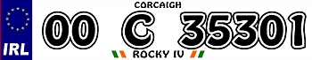 Personalised License Plate 03