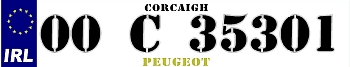 Personalised License Plate 07